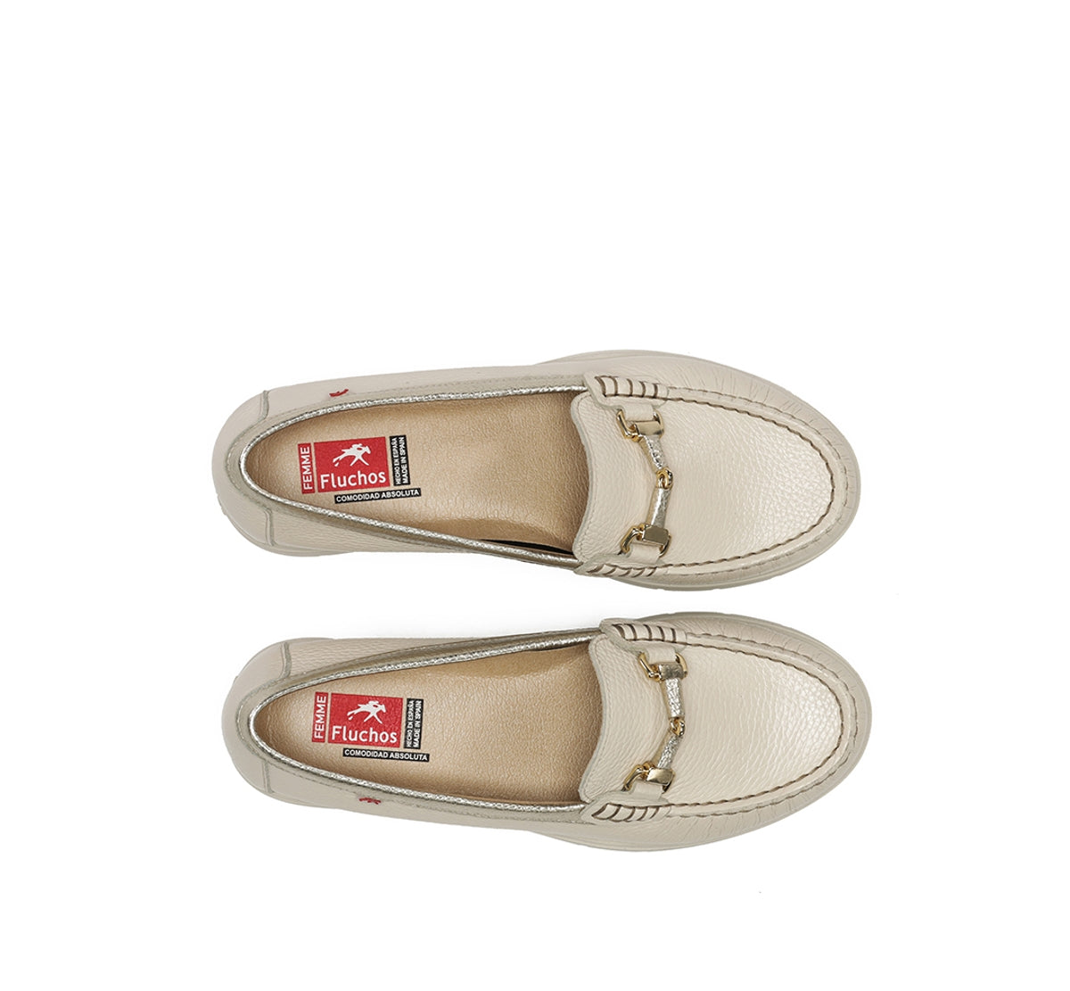 Fluchos Fluvia F2421 mocassins femme taupe cuir
