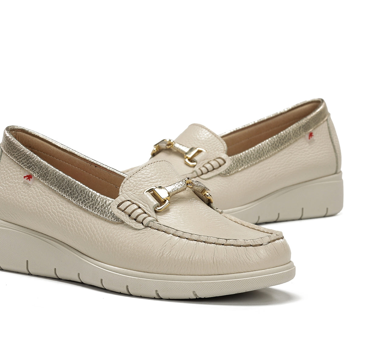 Fluchos Fluvia F2421 mocassins femme taupe cuir