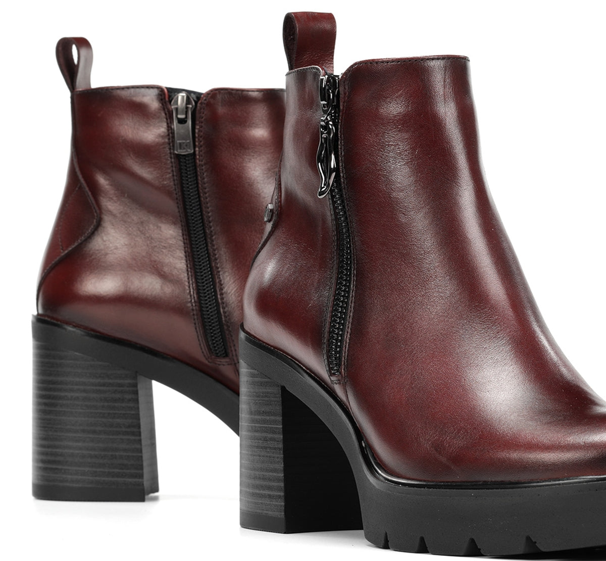 Dorking by Fluchos Alert D9562 bottines bordeaux talon