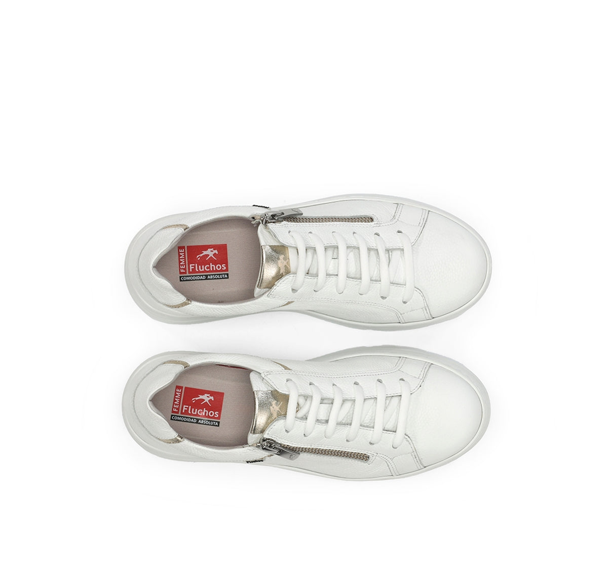 Fluchos Pompas F2204 baskets femme blanc légères