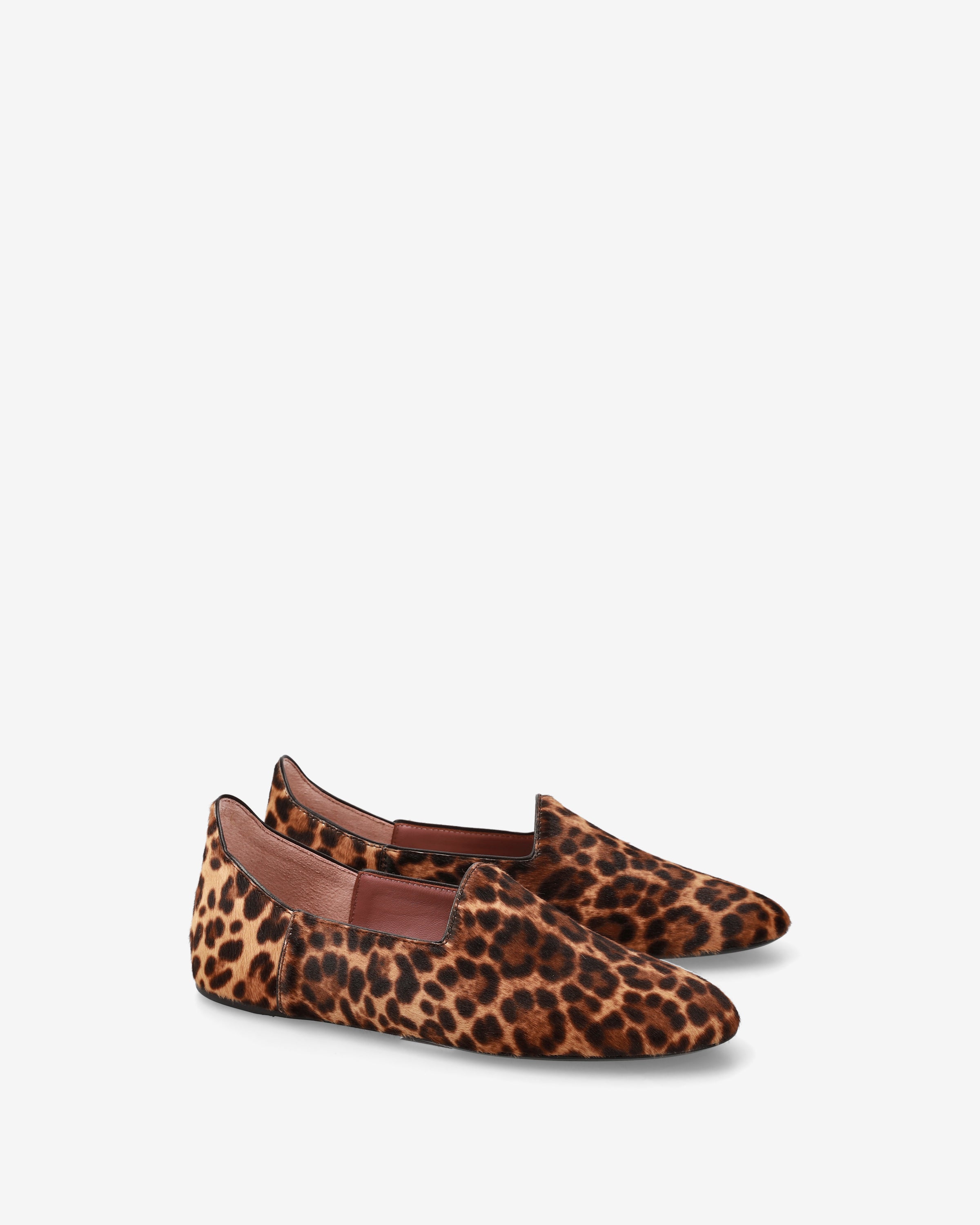 Premiata Animalier derbies femme cuir léopard plates