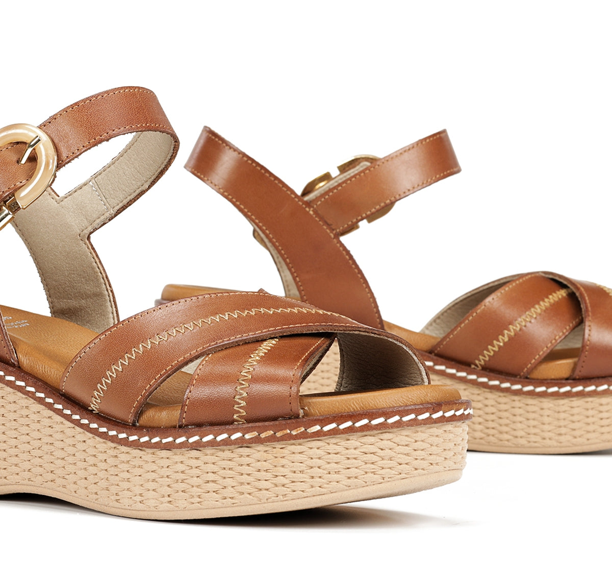 Dorking by Fluchos Nido D9640 sandale marron cuir plateforme