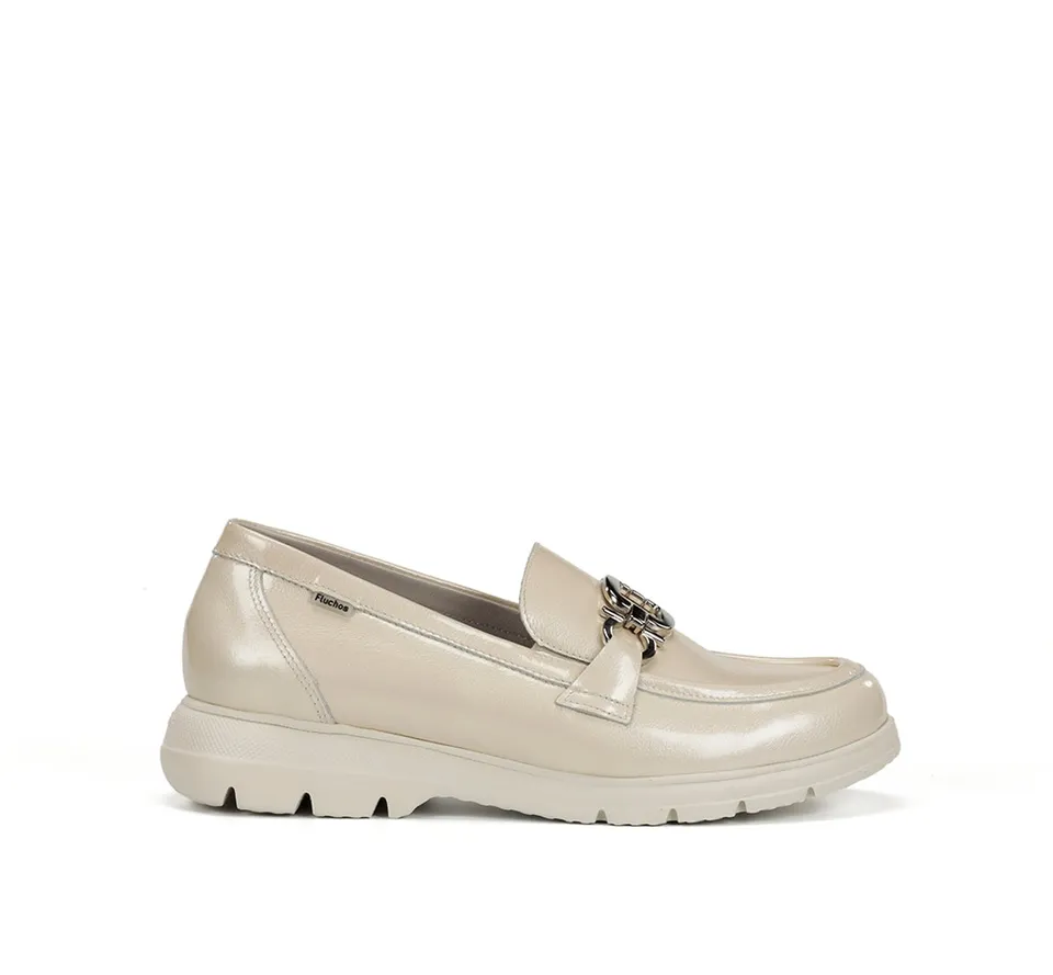 Fluchos Gladis F2282 mocassins femme taupe confort