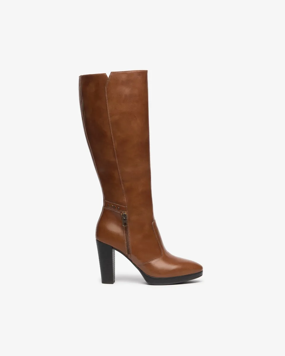Nero Giardini Boots Bottes Cuir Femme Minimalistes