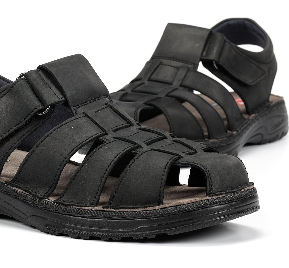 Fluchos Azores F2198 sandales homme noir velcro été