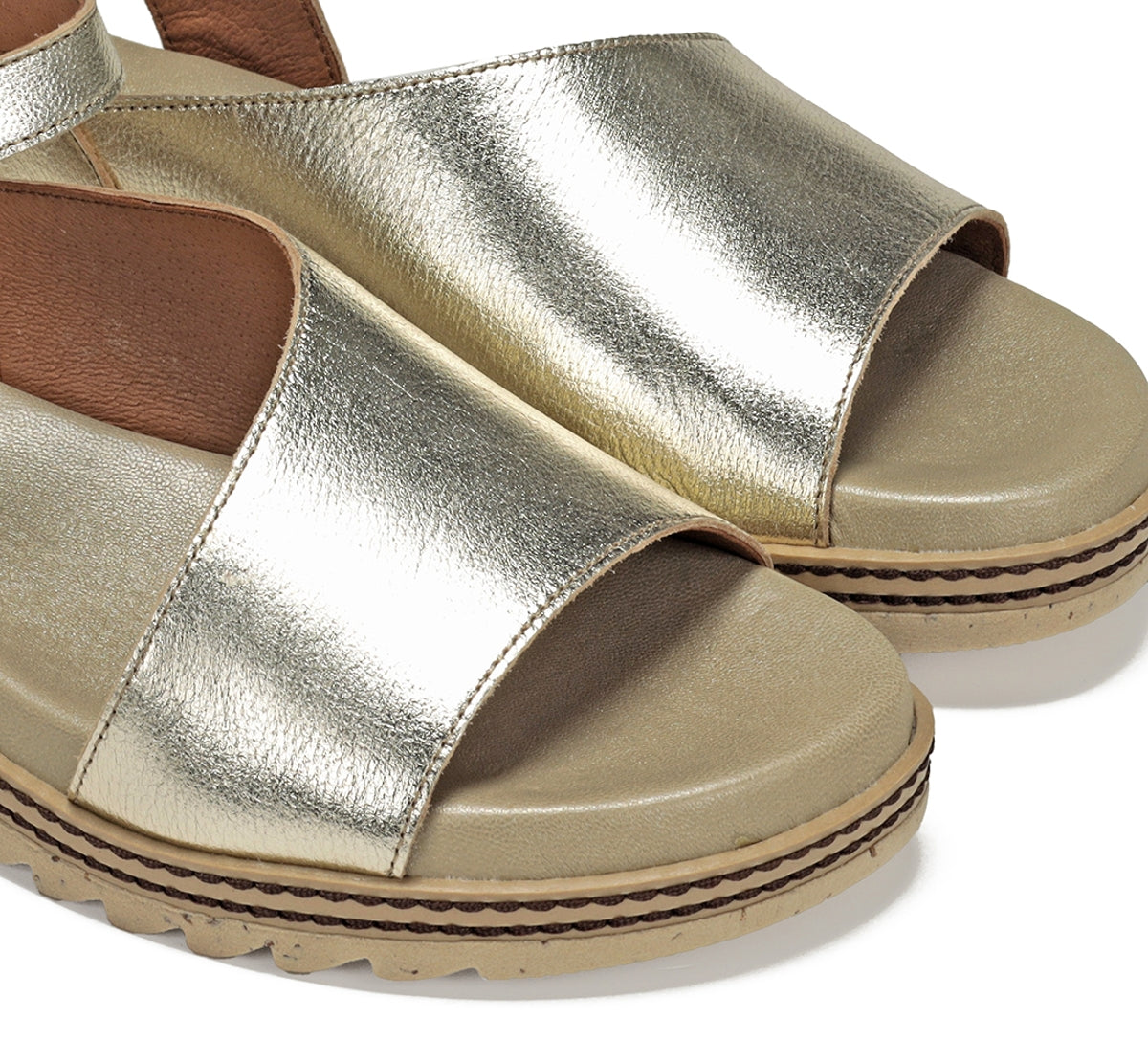 Dorking Espe D8771 sandale femme dorée cuir
