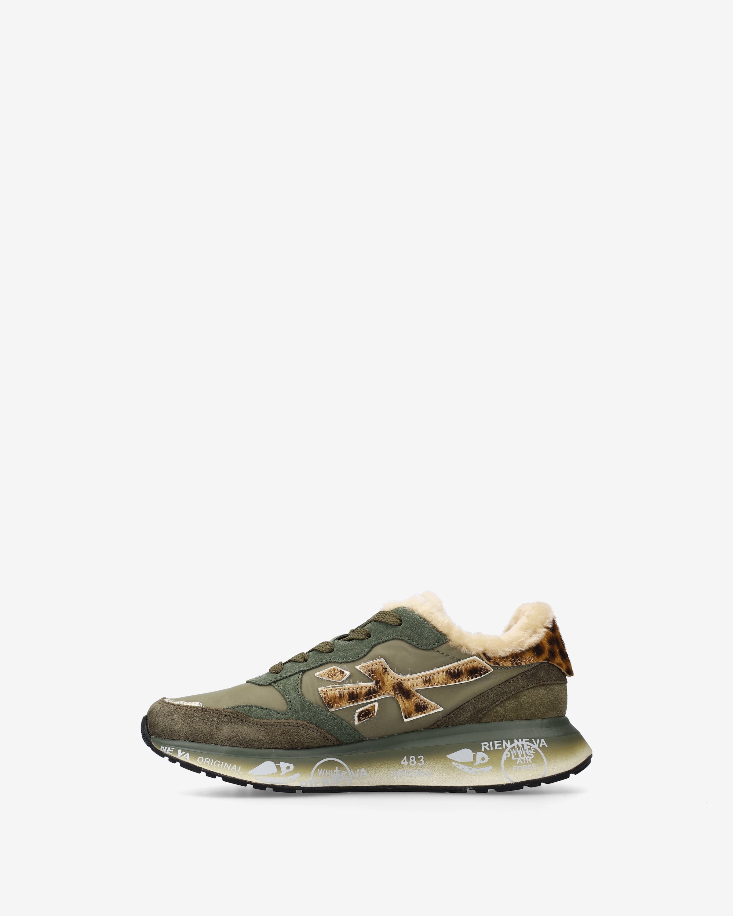 Premiata Lauryn 7790 sneakers femme vert sauge olive