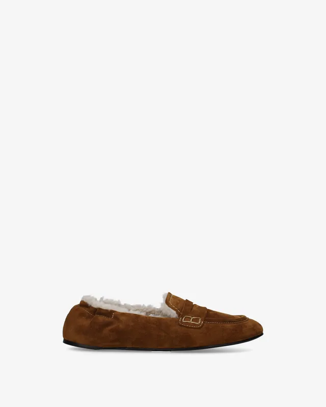 Premiata Pocket loafers cuir cognac fourrés