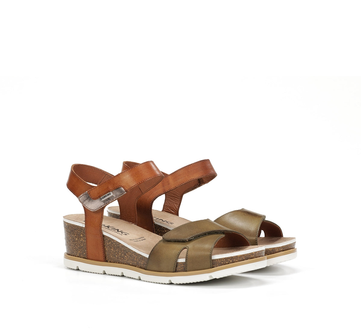 Fluchos Dorking Gold D9512 sandale verte compensée