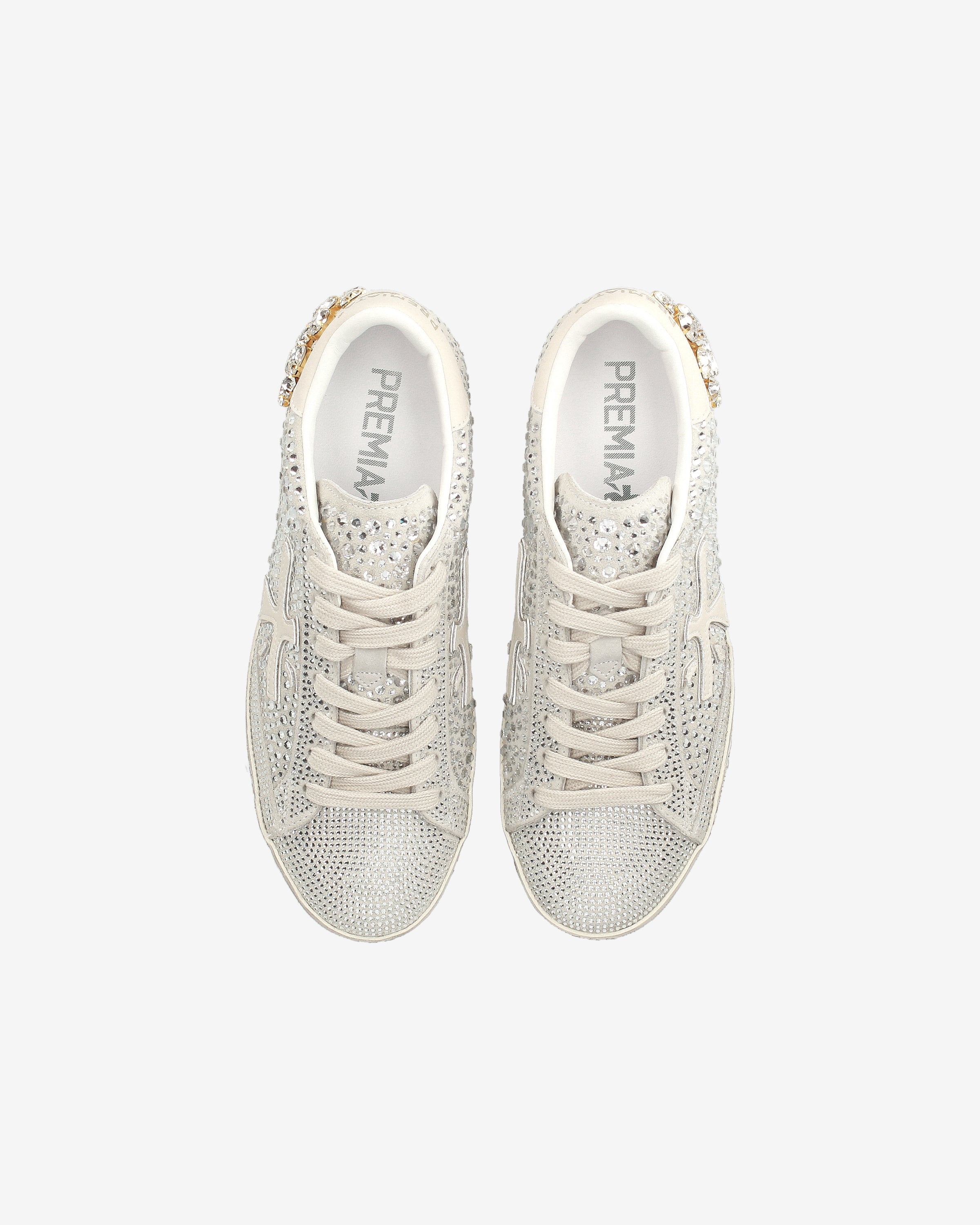 Premiata Stevend 7848 baskets femme crème strass