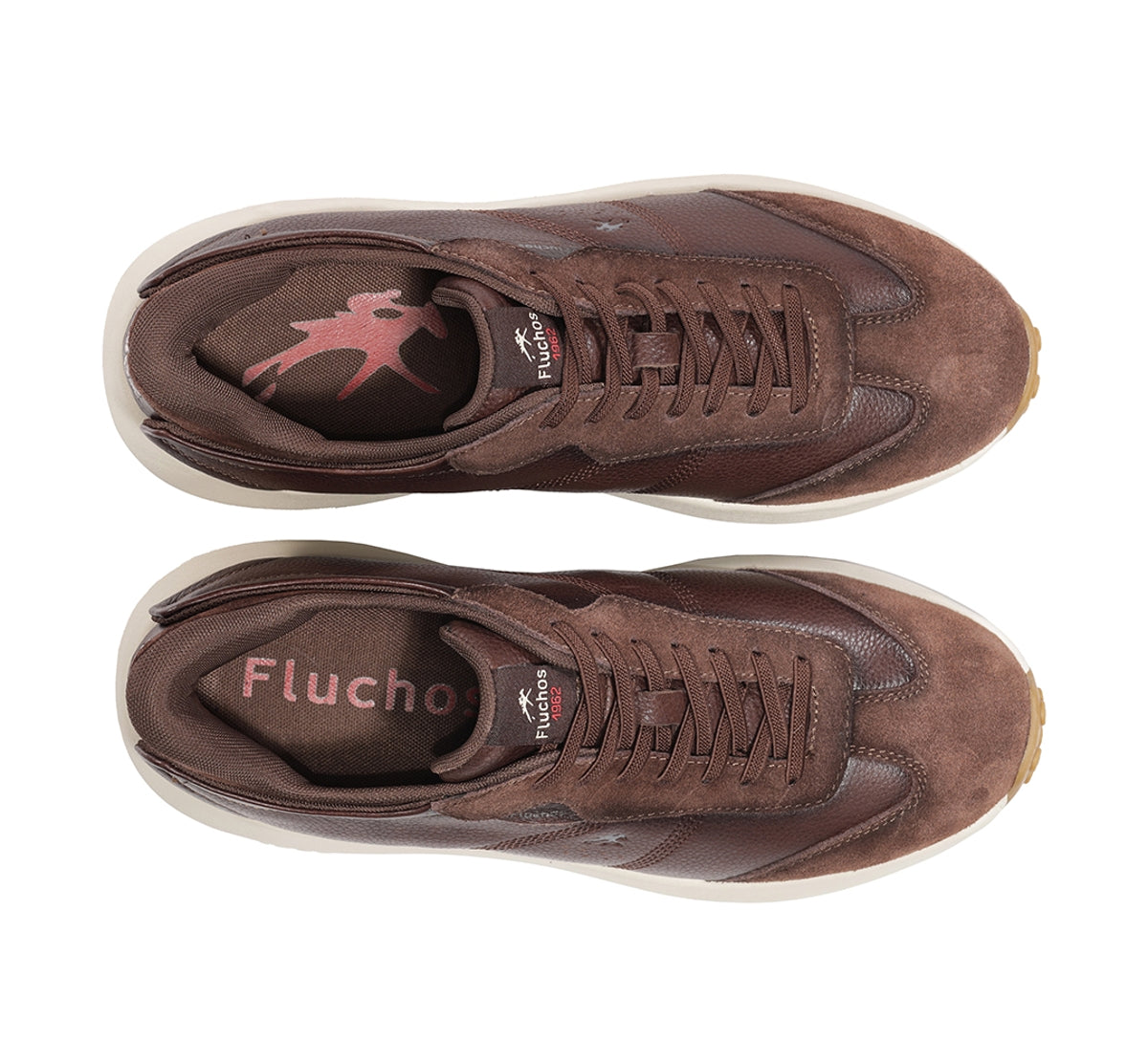 Fluchos Clay F2557 baskets homme marron cuir léger