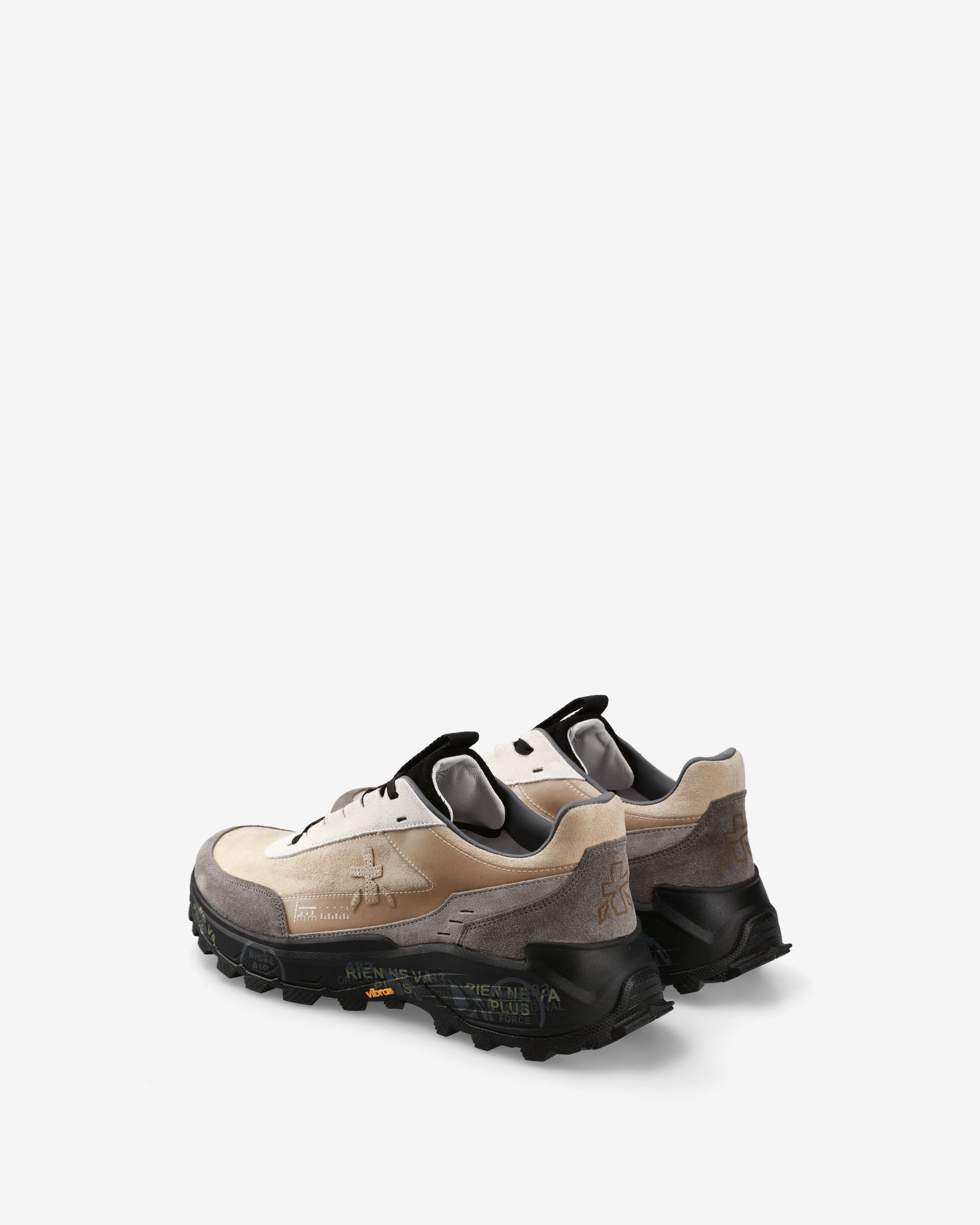 Premiata Devin 434 sneakers homme beige suède Vibram