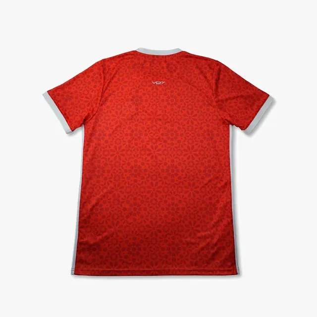 VO7 Tunisie Red maillot foot homme rouge supporter