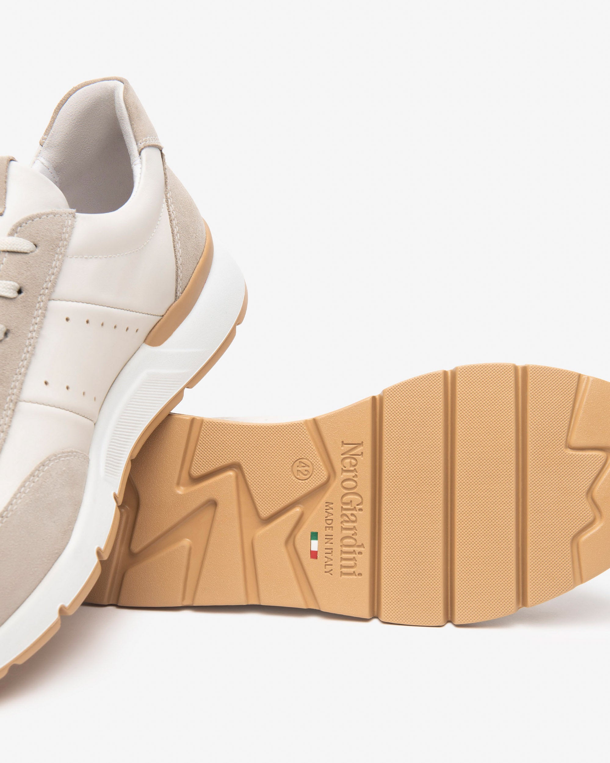 Nero Giardini Sneakers baskets cuir daim homme été