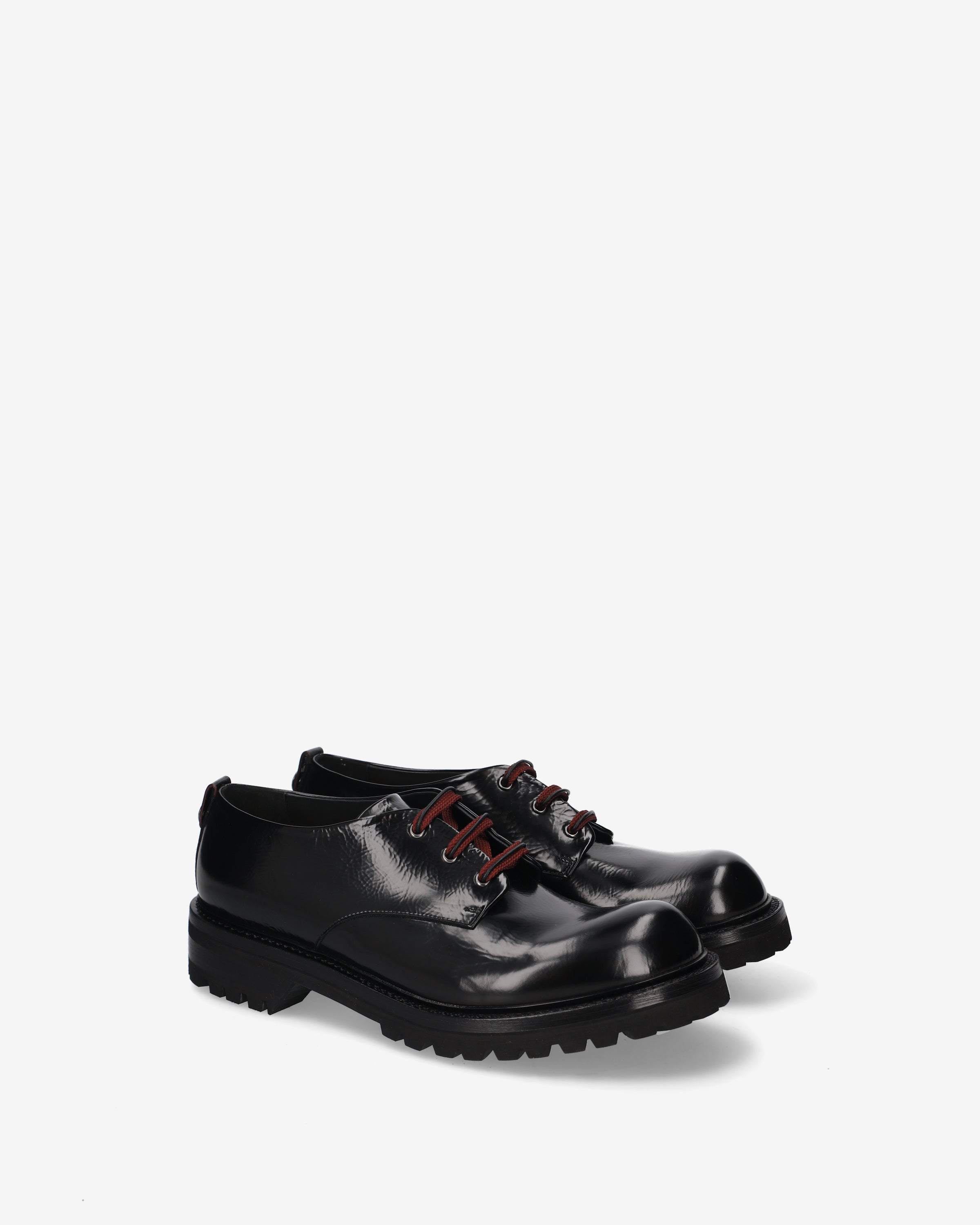 Premiata Derby Platform derbies homme cuir noir vintage
