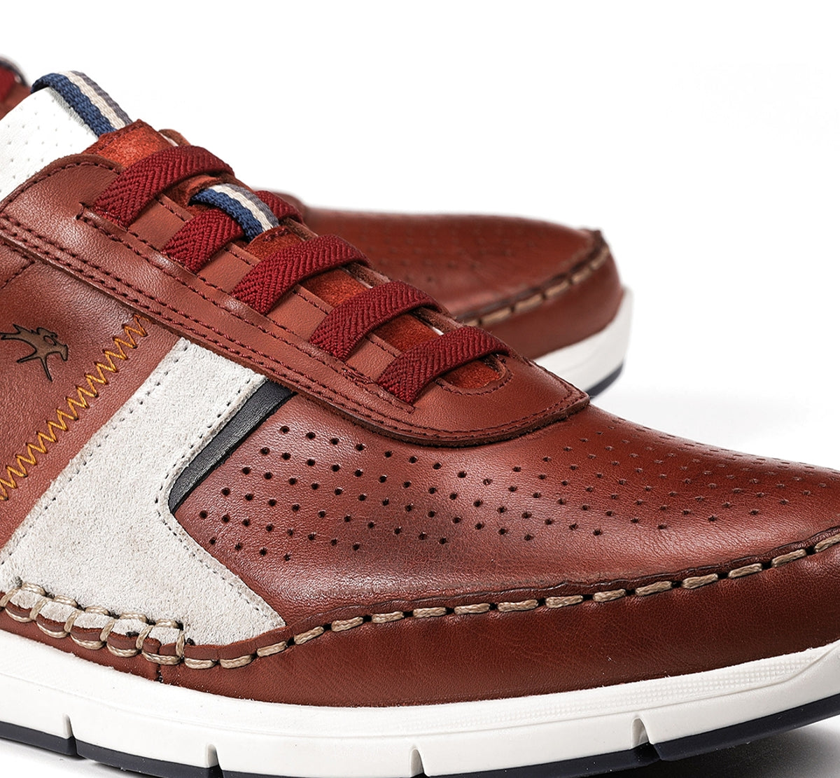 Fluchos Yannic F1443 baskets homme rouge lacets