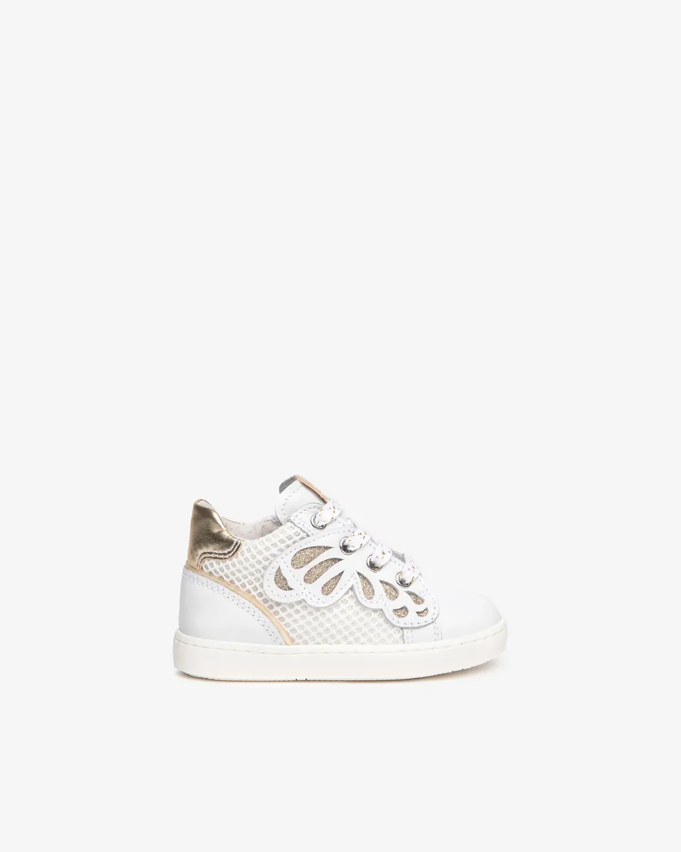 Nero Giardini Baskets Cuir Bébé Fille Papillon T21