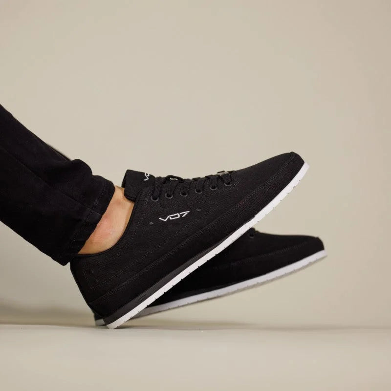VO7 Yacht BW sneaker homme toile noire semelle blanche