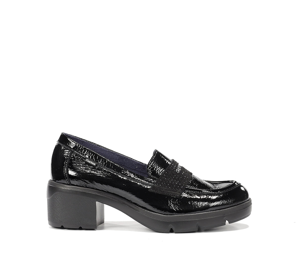 Fluchos Fugaz F2517 mocassins noir femme talon track
