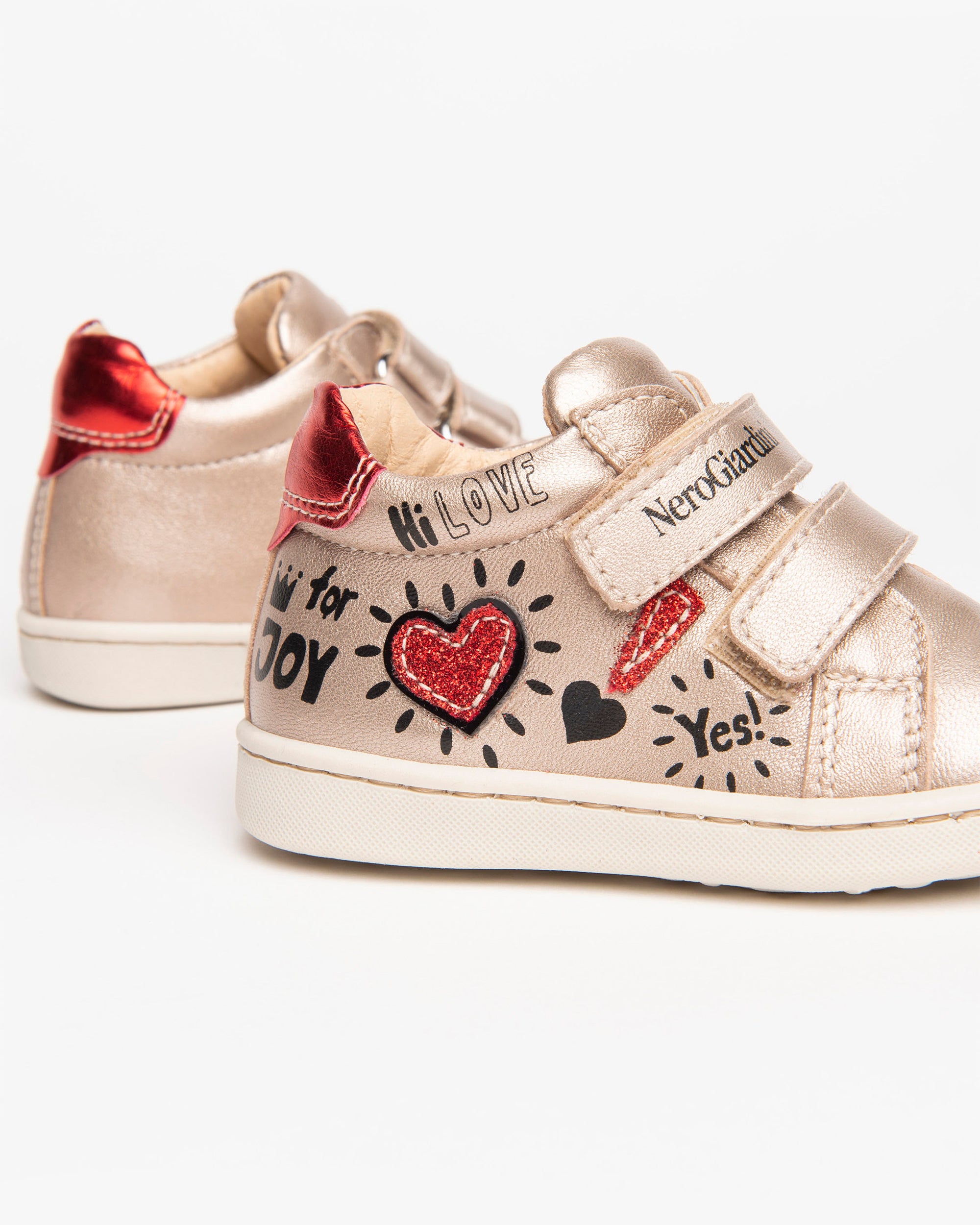 Nero Giardini Sneakers baskets cuir bébé fille blanc