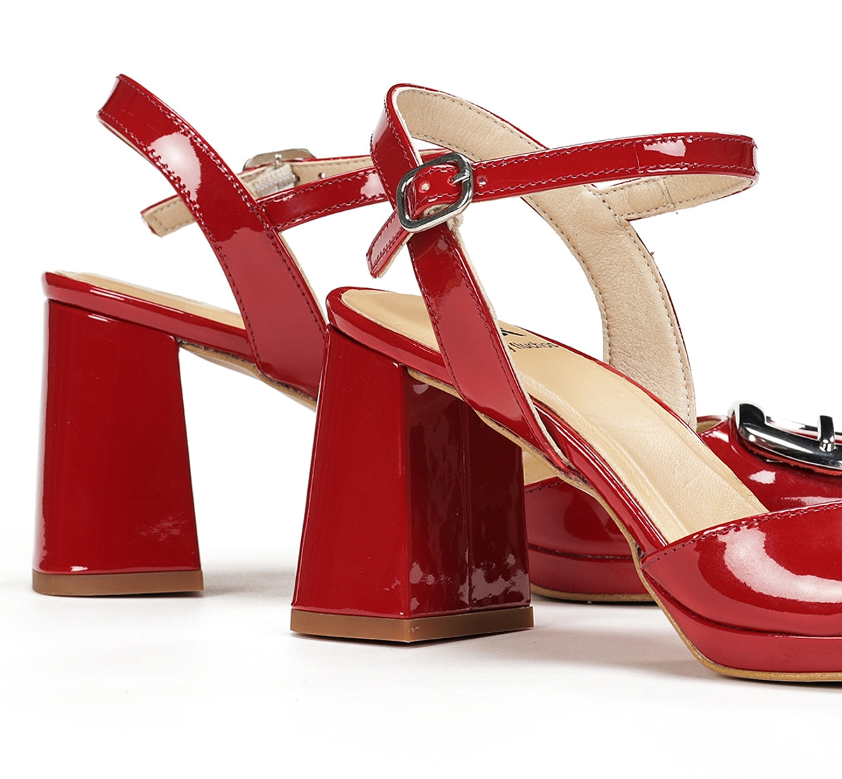 Fluchos Dorking Karla D9264 sandale rouge talon