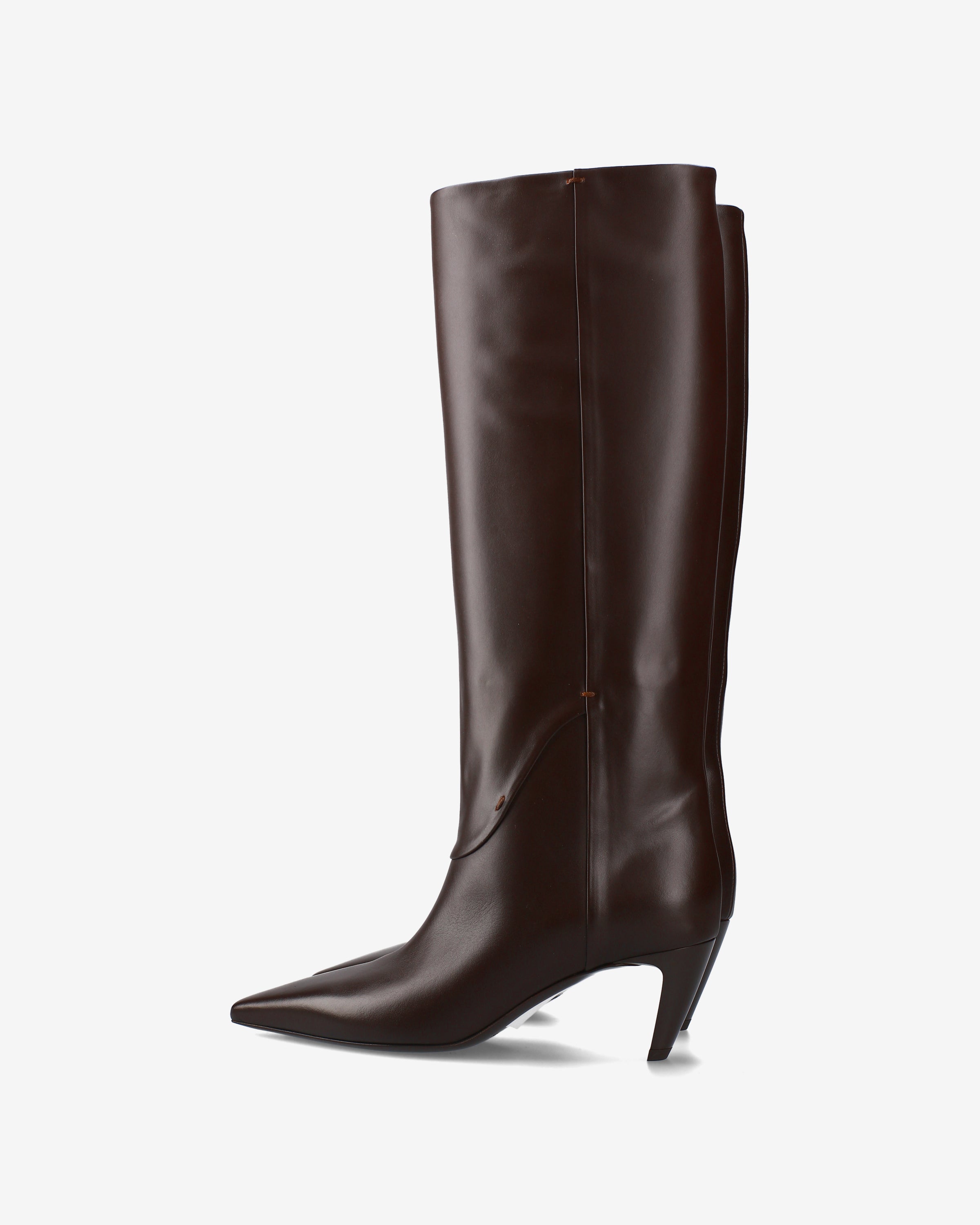 Premiata Boots bottes cuir marron 38 talon 6 cm