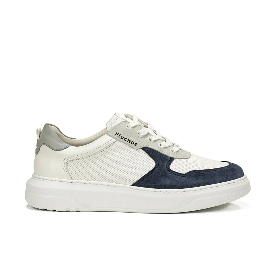 Fluchos Boston F1970 baskets homme bleu léger