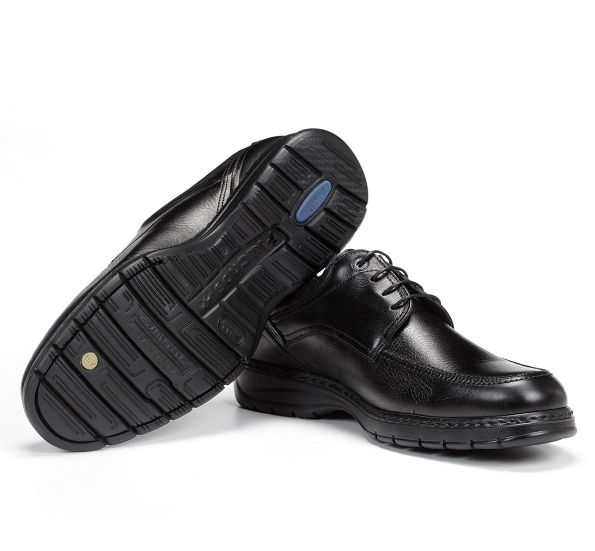 Fluchos Crono 9142 chaussures noir homme confort