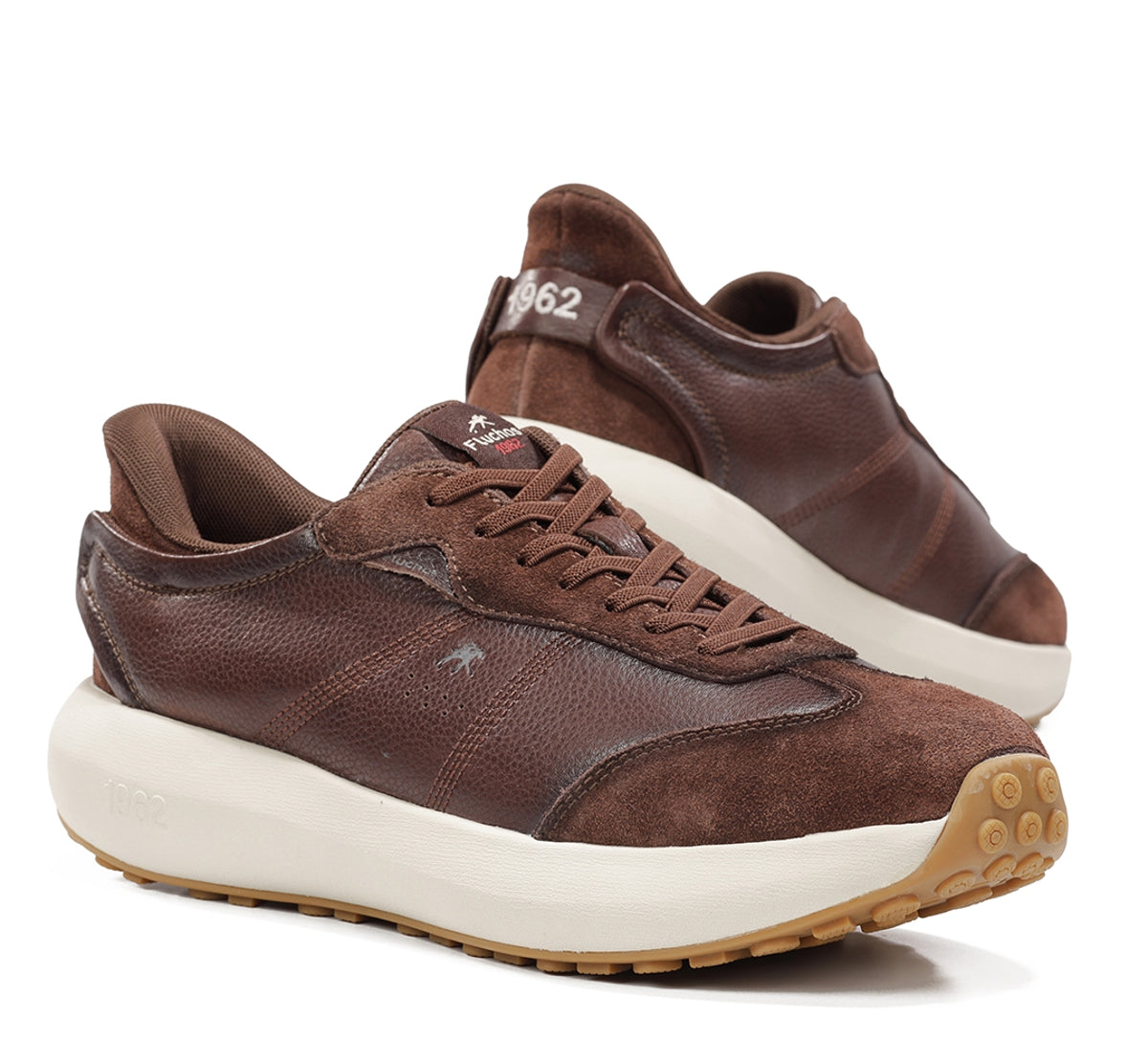 Fluchos Clay F2557 baskets homme marron cuir léger