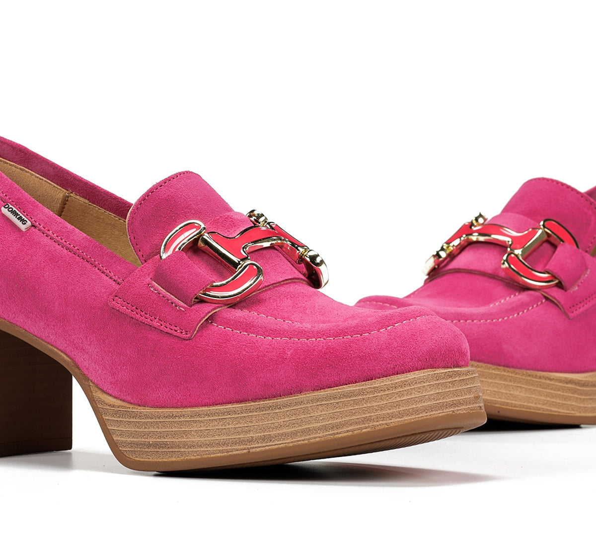 Dorking by Fluchos Cristel D9232 mocassin rose femme