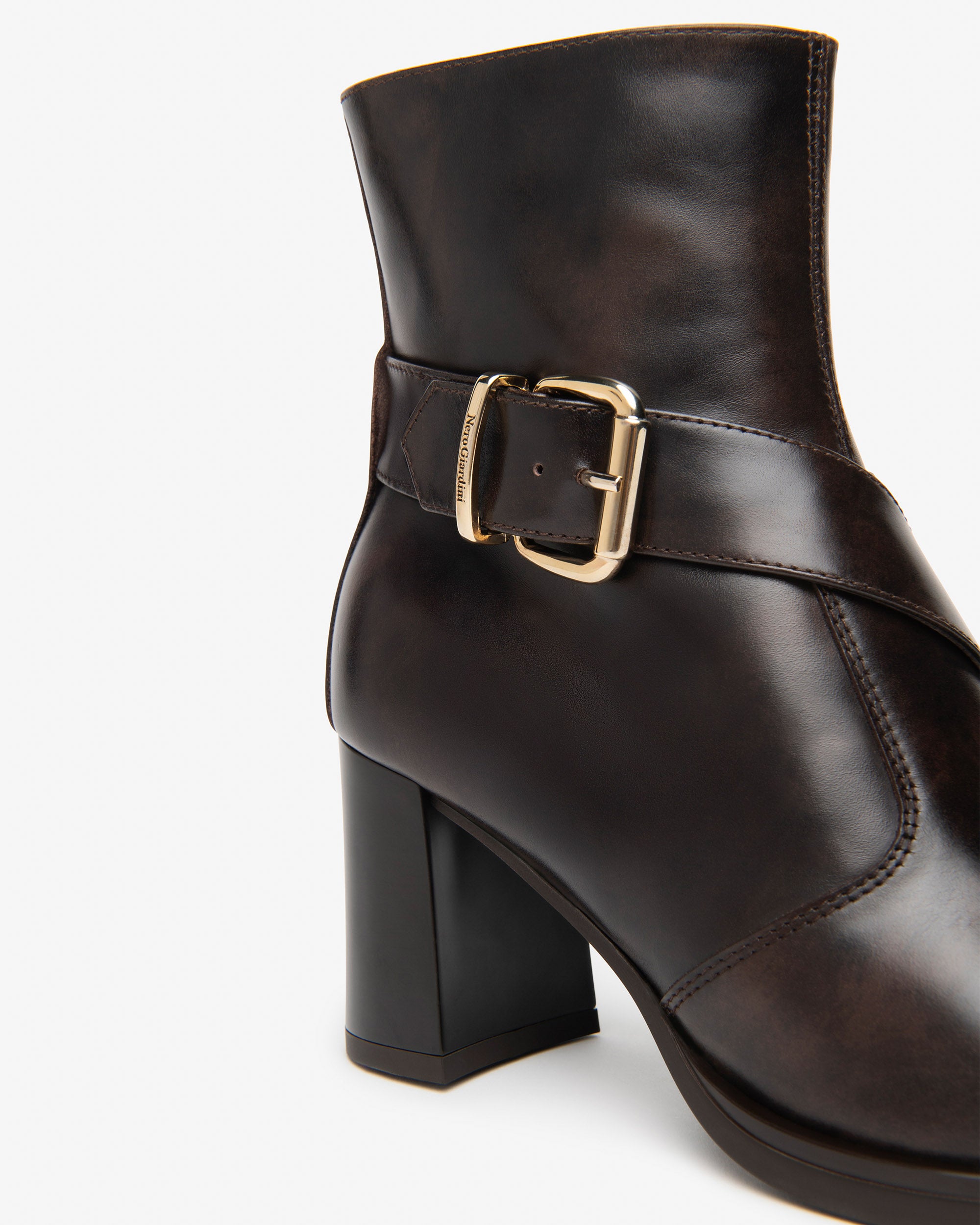 Nero Giardini Bottines Cuir Femme 38 Talon 7,5 cm