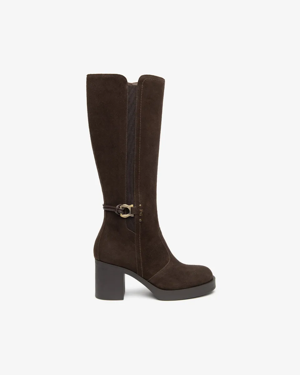 Nero Giardini Boots Bottes Daim Femme Talon 75 mm