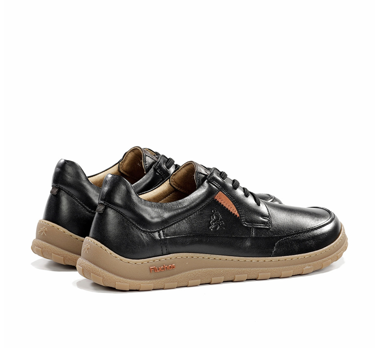 Fluchos Jerry F2504 chaussure homme noire confort large