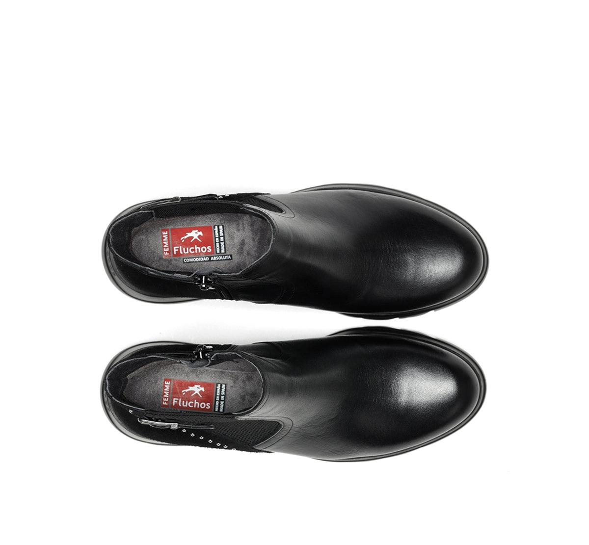 Fluchos Mellea F1529 bottine femme noir compensée