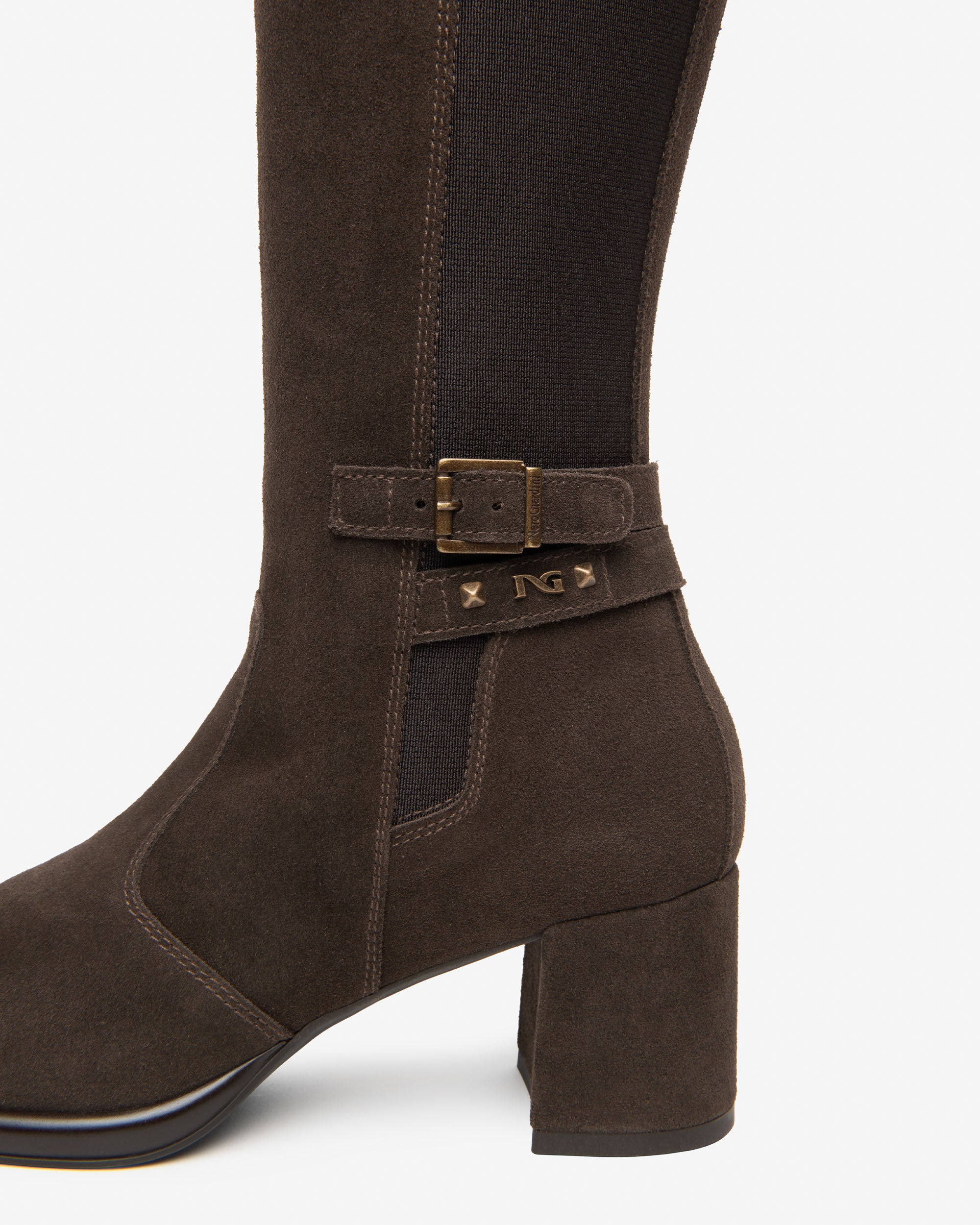 Nero Giardini Boots Bottes Daim Talon 6 cm Zip Femme