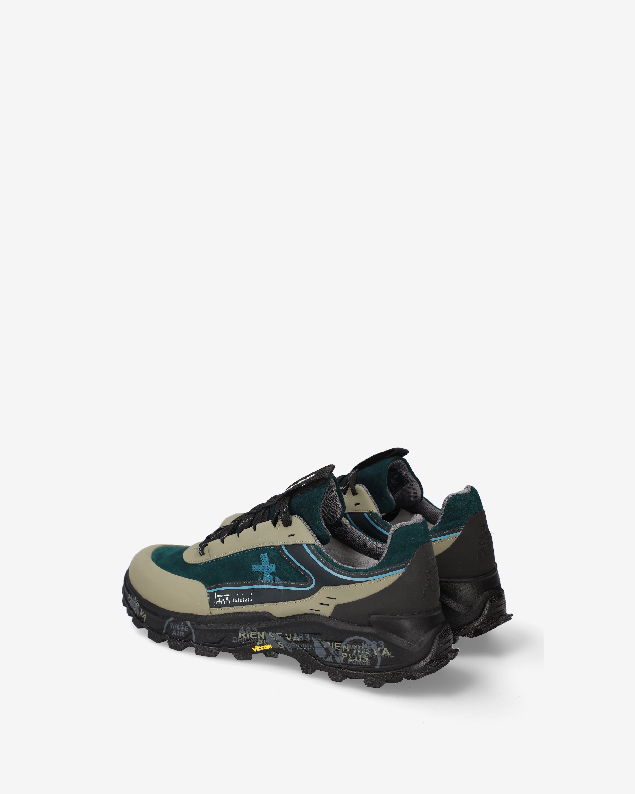 Premiata Devin 502 sneakers homme pétrole Vibram