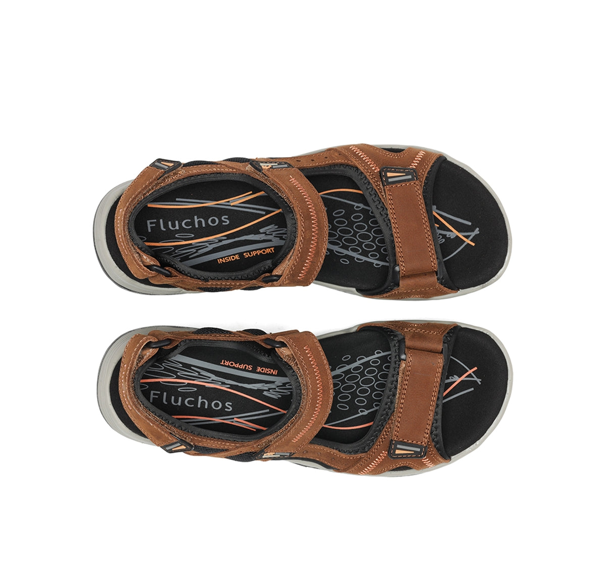Fluchos Missouri F2411 Sandale Marron Homme Sport
