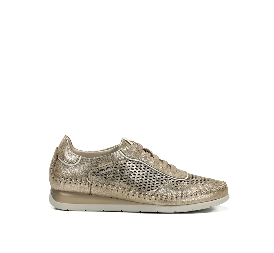 Fluchos Sella F2249 basket doré femme cuir