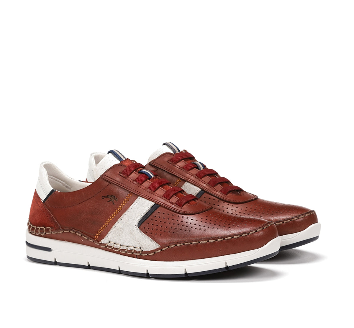 Fluchos Yannic F1443 baskets homme rouge lacets