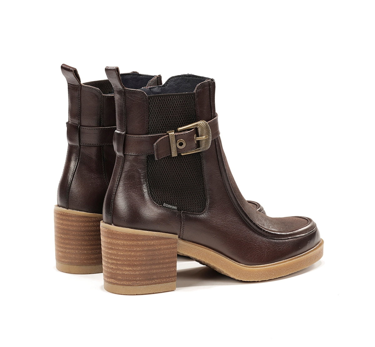 Dorking by Fluchos Aroma D9755 bottines marron cuir femme
