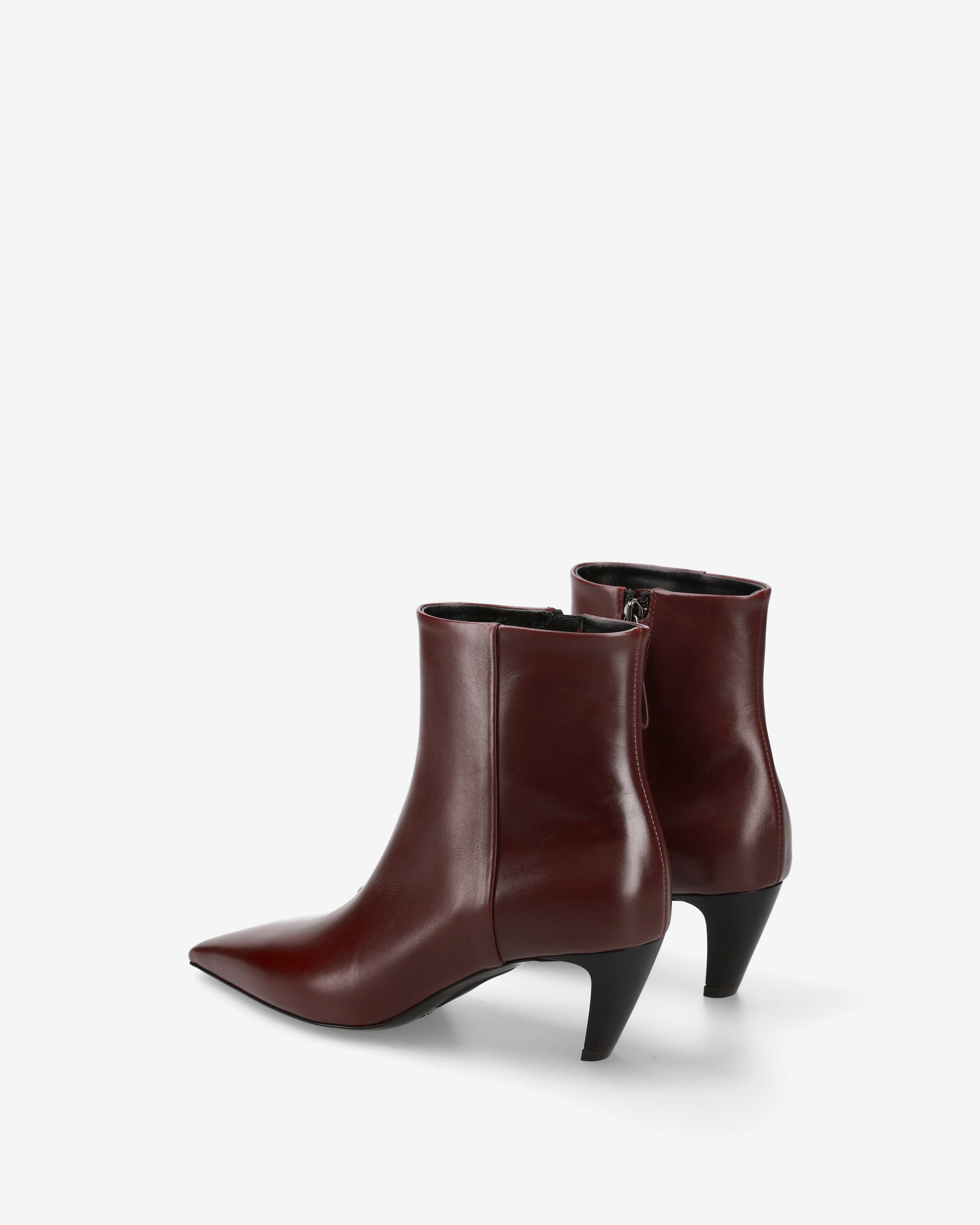 Premiata Boots cuir bordeaux femme talon 60 mm