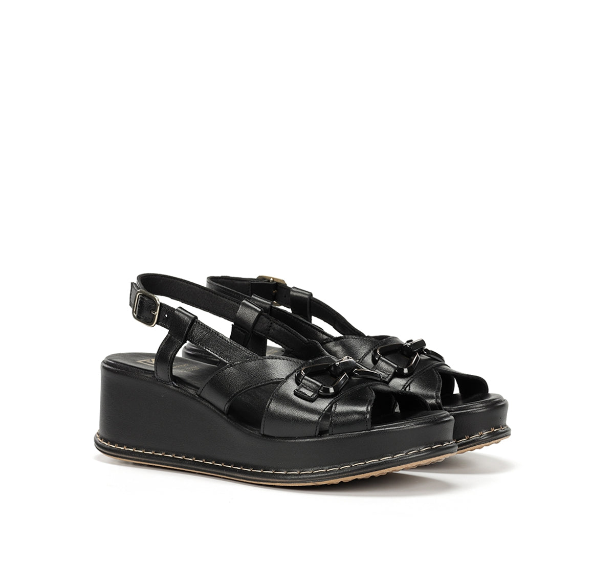 Dorking Windy D9651 sandales femme noires plateforme