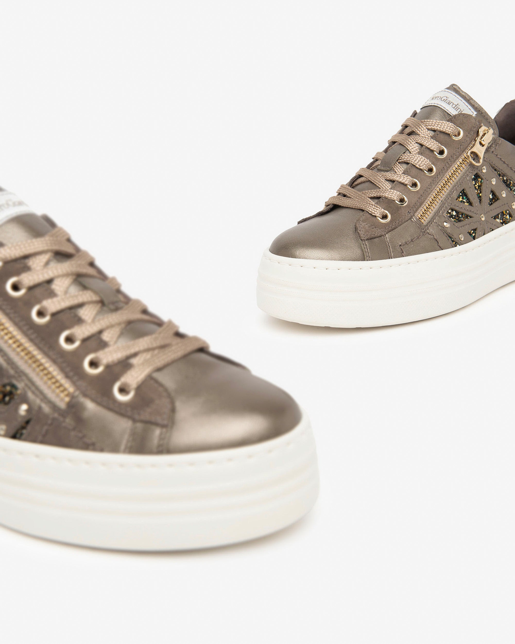 Nero Giardini Sneakers cuir daim tissu femme hiver