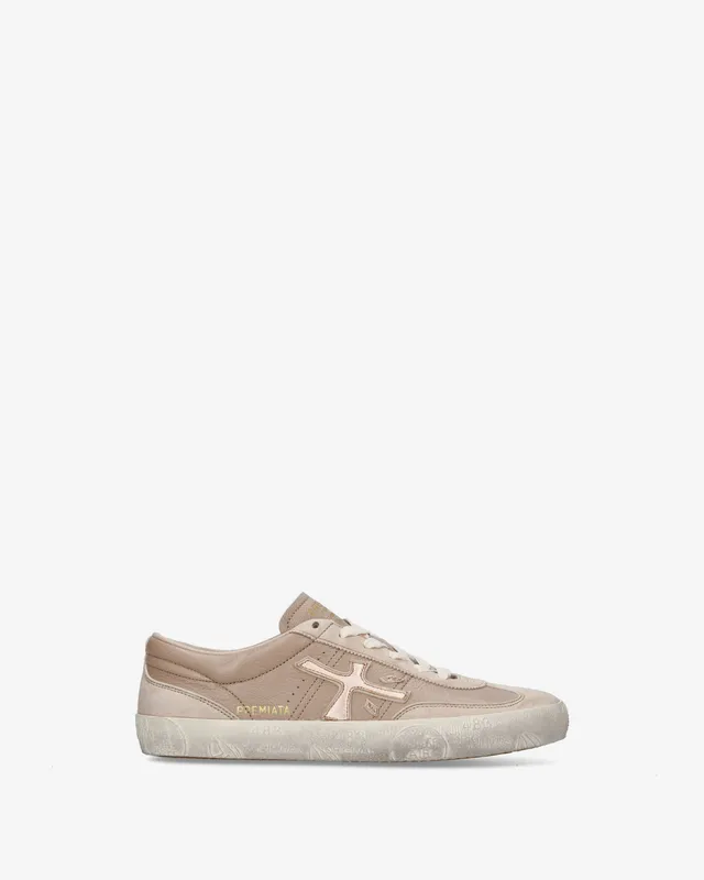 Premiata Davidd 8605 baskets beige cuir femme