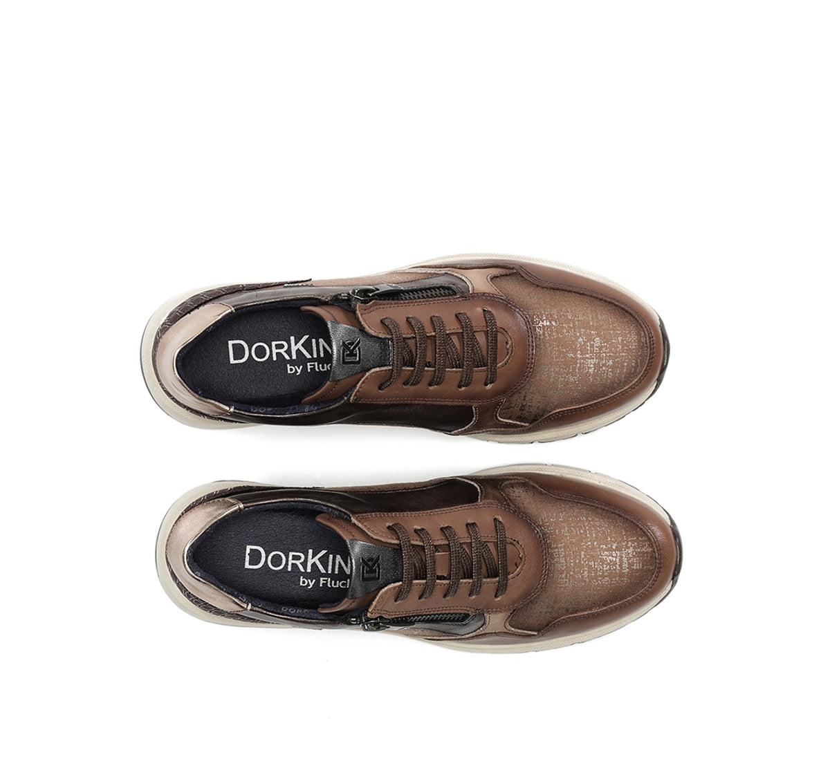 Dorking by Fluchos Serena D9213 baskets taupe femme ville