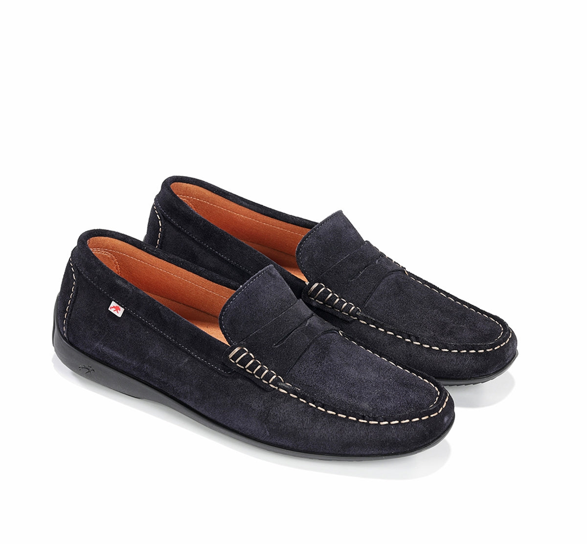 Fluchos Samoa F2207 mocassin homme bleu souple