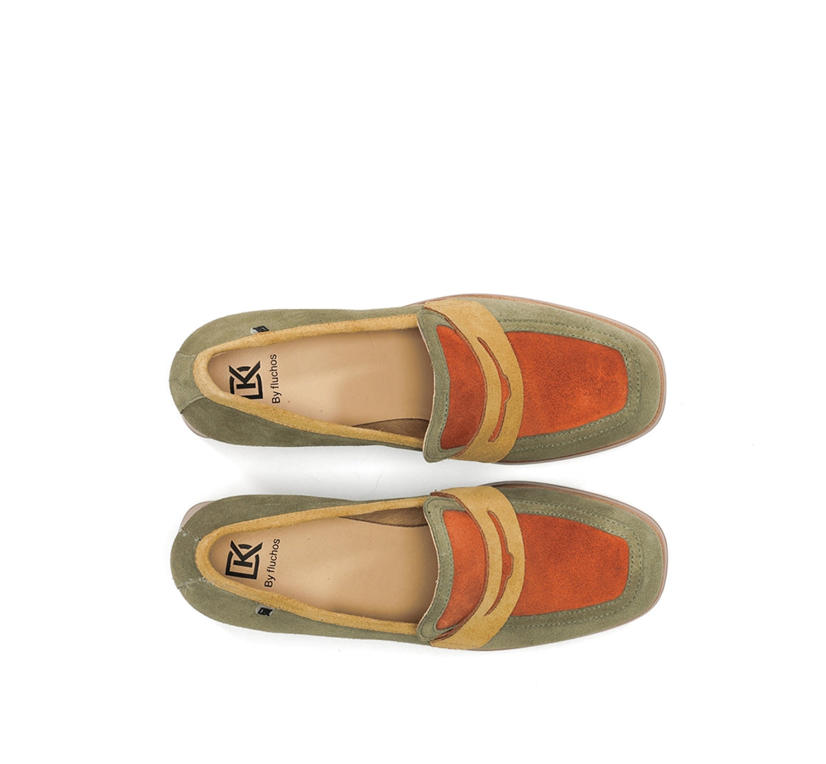 Dorking by Fluchos Cristel D9440 mocassin vert cuir
