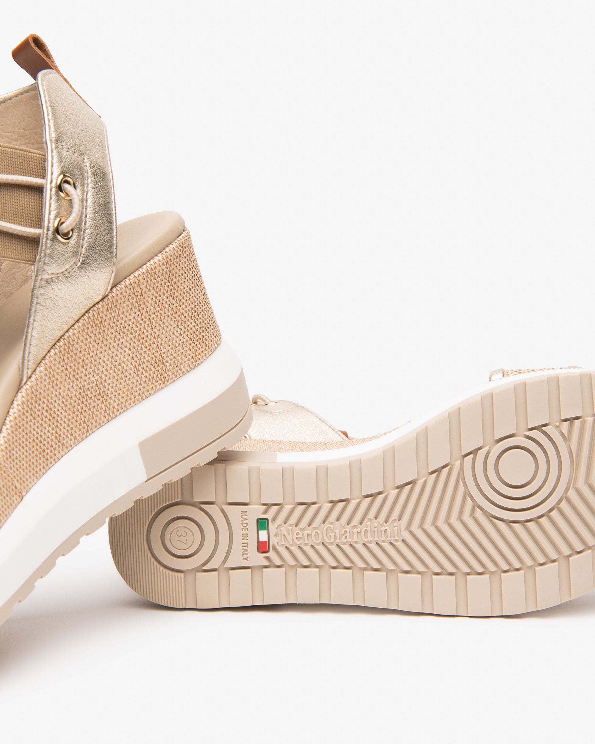 Nero Giardini Sandals sandale cuir toile femme été