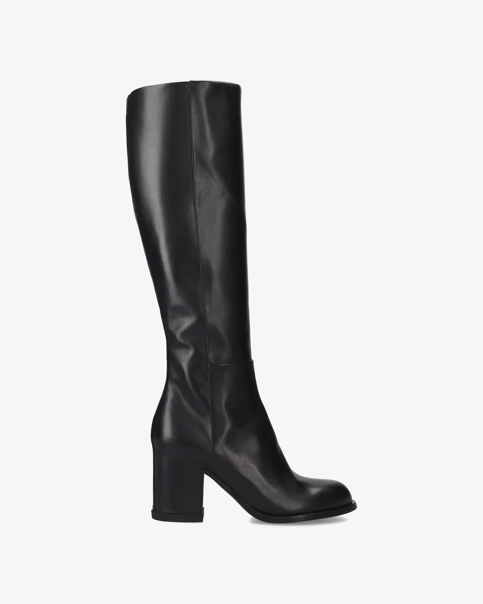 Premiata Boots bottines femme cuir noir talon 8 cm