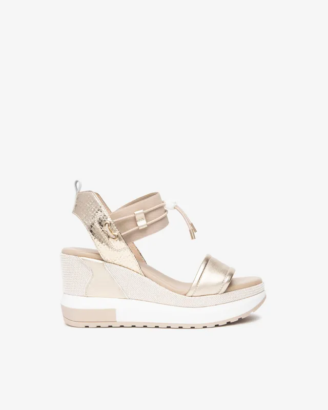 Nero Giardini Sandals sandales compensées cuir femme lacet